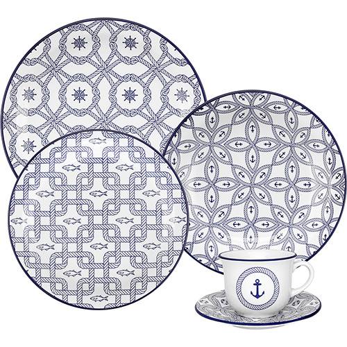 Aparelho de Jantar e Chá 20 Peças Cerâmica Floreal Nautico Branco - Oxford Daily é bom? Vale a pena?