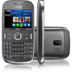 Smartphone Nokia Asha 302 Desbloqueado TIM Cinza - GSM, Sistema Operacional S40 Asha, Processador 1GHz, 3G, Wi-Fi, Câmera 3.2 MP, MP3 Player, Rádio FM, Bluetooth 2.1 e Fone de Ouvido é bom? Vale a pena?