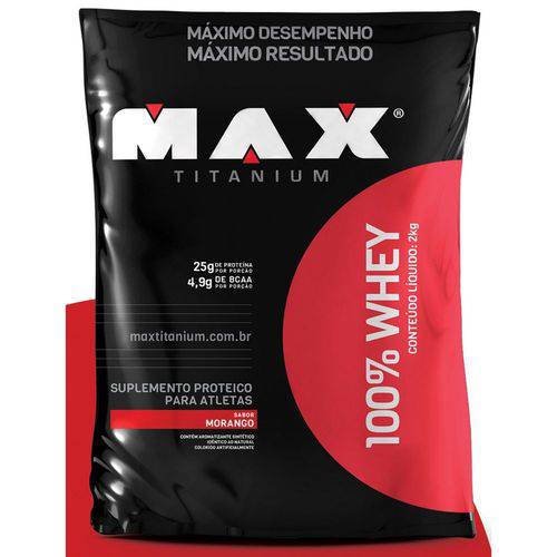 100% Whey Refil (2kg) - Max Titanium é bom? Vale a pena?