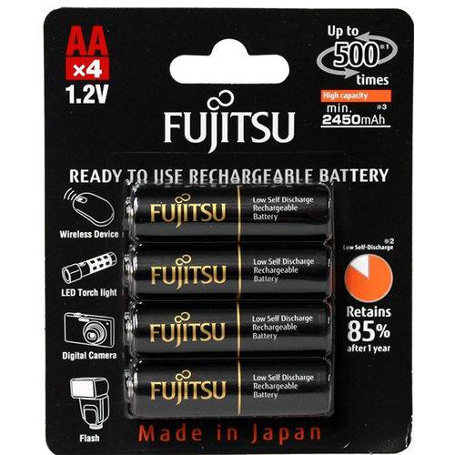4 Pilhas Aa Recarregáveis Fujitsu Premium 500 Recargas, 2550 Mah = Eneloop Pro é bom? Vale a pena?