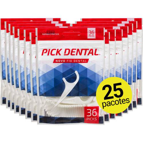 25 Pick Dental - Fio Fita OralB Floss Original com Cabo Haste e Palito ( 900 Unidades ) é bom? Vale a pena?
