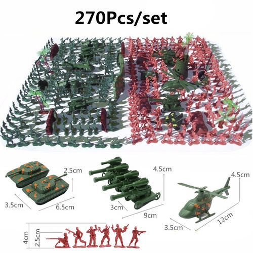 270pcs Soldados Militares Kit de Brinquedo Exército Homens Figuras W / Acessórios Modelo Play Set é bom? Vale a pena?