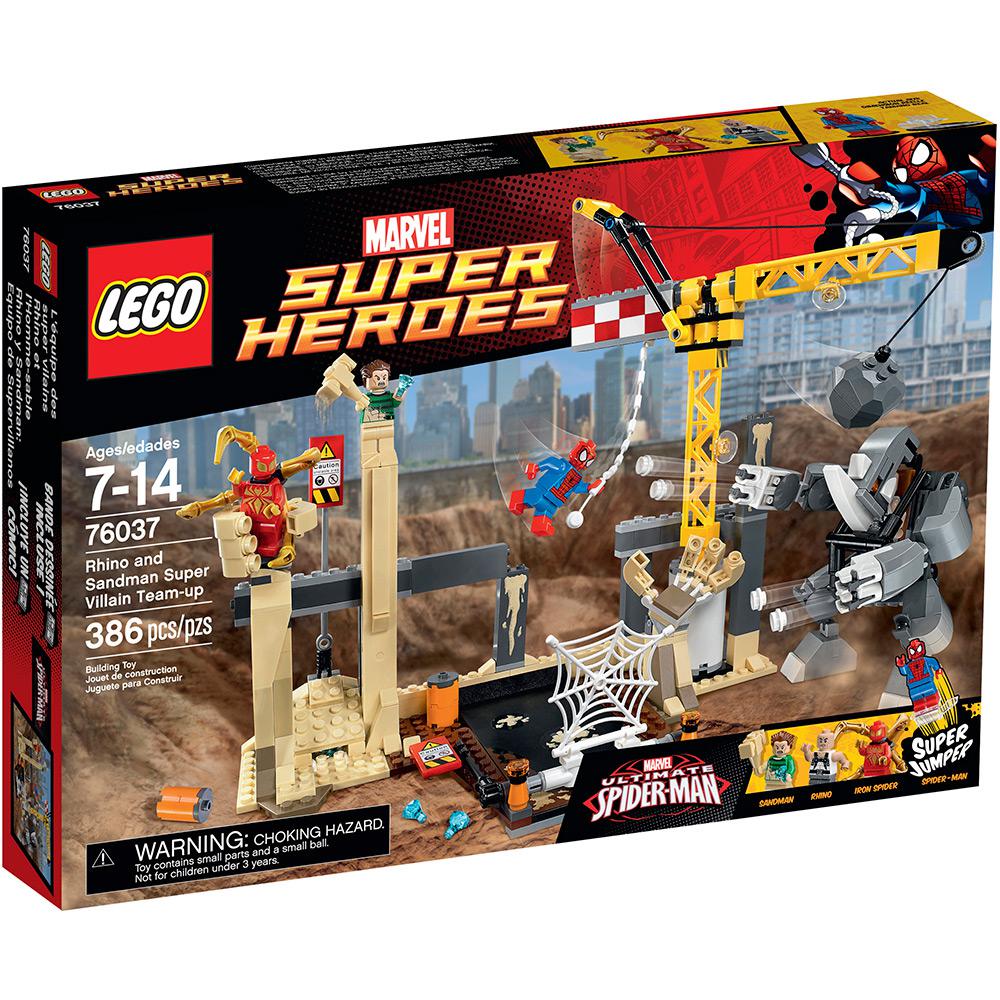 76037 - LEGO Super Heroes - Rhino e o Super Vilão Sandman Juntam Forças é bom? Vale a pena?