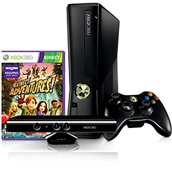 Console Xbox 360 4GB + Kinect Sensor + Jogo Kinect Adventures + Controle Sem Fio - Microsoft é bom? Vale a pena?