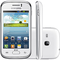 Smartphone Dual Chip Samsung Galaxy Young Duos Branco com TV Desbloqueado Android 4.1 Tela 3.2" Câmera 3MP 3G Wi-Fi GPS é bom? Vale a pena?