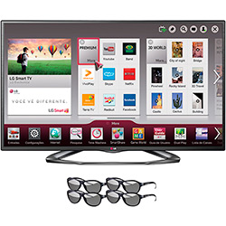 SmartTV 3D LED 47" LG 47LA6200 Full HD 3 HDMI 3 USB Wifi 120Hz + 4 Óculos 3D é bom? Vale a pena?
