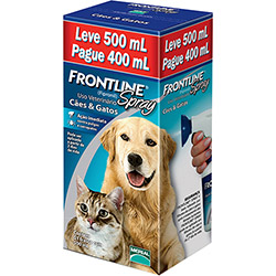 Medicamento Antipulgas e Carrapatos /cães e Gatos Spray 500ml - Frontline é bom? Vale a pena?