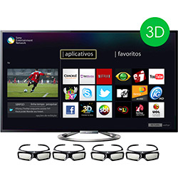 Smart TV 3D LED 46" Sony KDL-46W955A Full HD 4 HDMI 3 USB DLNA 960Hz Wi-Fi + 4 Óculos 3D é bom? Vale a pena?