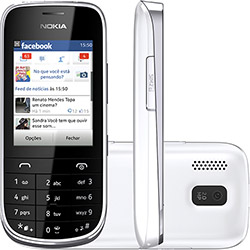 Celular Dual Chip Nokia Asha 202. Desbloqueado Branco Câmera de 2.0MP Memória Interna 10MB é bom? Vale a pena?