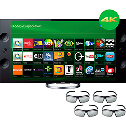 Smart TV 3D LED 65" Sony XBR-65X905A Ultra HD 4K - 4 HDMI 3 USB 960hz Wi-Fi + 4 Óculos 3D é bom? Vale a pena?