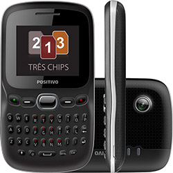Celular Tri Chip Messaging Phone Positivo P50 Desbloqueado Preto Câmera 1.3MP 2G Memória Interna 64MB é bom? Vale a pena?