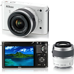 Câmera Digital Nikon 1 J1 10.1MP c/ Lente Intercambiável de 10-30mm Branca é bom? Vale a pena?