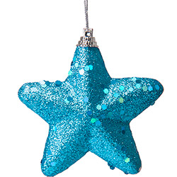 Kit Enfeite Estrela com Glitter, Azul, 9,5 Cm - 6 Peças - Christmas Traditions é bom? Vale a pena?