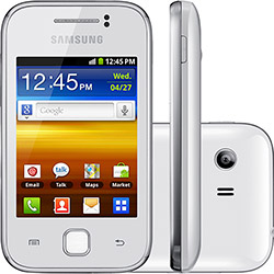 Smartphone Samsung Galaxy Y Desbloqueado Claro, Branco - Android 2.3, Processador 832MHz, Tela 3", Câmera de 2MP, 3G, Wi-Fi, Memória Interna 150MB e Cartão 2GB é bom? Vale a pena?
