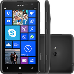 Smartphone Nokia Lumia 625. Desbloqueado TIM. Preto. Processador 1.2GHz Dual Core .Tela Touchscreen 4.7". Windows Phone 8. Câmera 5MP com Flash LED. Câmera Frontal VGA. 4G. Wi Fi. Bluetooth. GPS e Memória Interna de 8G é bom? Vale a pena?