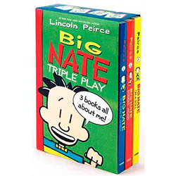 Livro - Big Nate Triple Play Box Set: Big Nate: In a Class By Himself, Big Nate Strikes Again, Big Nate On a Roll é bom? Vale a pena?