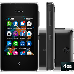 Celular Dual Chip Nokia Asha 500 Desbloqueado Preto Câmera 2MP 2G/Wi-Fi Memória Interna 128 MB Cartão de Memória 4GB é bom? Vale a pena?