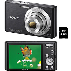 Câmera Digital Sony Cyber-Shot DSC W610 14.1MP C/ 4x de Zoom Óptico Cartão SD de 4GB Preta é bom? Vale a pena?