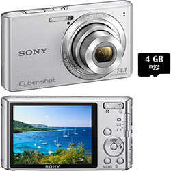 Câmera Digital Sony Cyber-Shot DSC W610 14.1MP C/ 4x de Zoom Óptico Cartão SD de 4GB Prata é bom? Vale a pena?