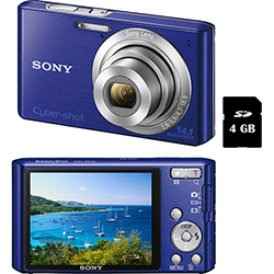 Câmera Digital Sony Cyber-Shot DSC W610 14.1MP C/ 4x de Zoom Óptico Cartão SD de 4GB Azul é bom? Vale a pena?