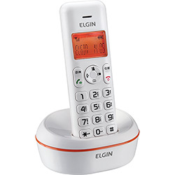 Telefone Sem Fio Elgin Branco e Laranja TSF-5002 com Identificador de Chamadas é bom? Vale a pena?