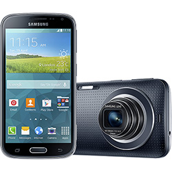 SmartPhone Samsung GALAXY K Zoom Câmera com Sensor CMOS 20.7 MP. 10x Zoom Óptico. Full HD. NFC. 4G e Wi Fi. Android 4.4. Processador Hexa-Core (Quad Core 1.3 Ghz + Dual Core 1.7 Ghz). Tela 4.8