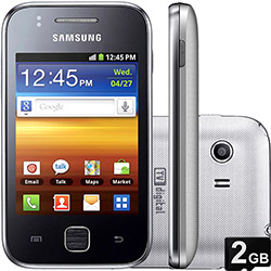 Smartphone Samsung Galaxy Y TV S5367 Prata Desbloqueado Claro - GSM, Android 2.3, Câmera 3.2MP, Touchscreen, 3G, Wi-Fi, Memória Interna 180MB, Cartão de Memória 2GB é bom? Vale a pena?