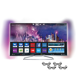 Smart TV 3D Philips LED 47" 47PFG7109/78 Full HD 4 HDMI 2 USB Frequência 960Hz + 4 Óculos 3D é bom? Vale a pena?