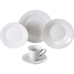Aparelho de Jantar 20 Peças Porcelana Lisieux Branco - Classic Home é bom? Vale a pena?