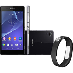 Smartphone Sony Xperia Z2 Desbloqueado Preto Android 4.4 4G Câmera 20.7MP Memória 16GB GPS NFC TV Digital + Pulseira SmartBand é bom? Vale a pena?