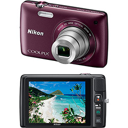 Câmera Digital Nikon S4400 20.1MP Zoom Óptico 6x Cartão 4GB Ameixa é bom? Vale a pena?