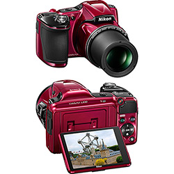 Câmera Digital Semi-profissional Nikon Coolpix L830 com 16MP Zoom Ótico de 34x Vermelha é bom? Vale a pena?