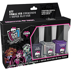 Kit Esmaltes Cremosos + Glitter Monster High (3 Unidades) é bom? Vale a pena?