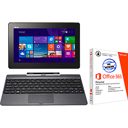 Notebook 2 em 1 ASUS Transformer Book T100TA Intel Atom Quad-Core 2GB 500GB Tela LED 10.1" Windows 8.1 + Office 365 Pré-instalado - Preto é bom? Vale a pena?