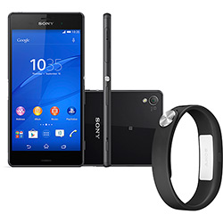 Smartphone Sony Xperia Z3 Desbloqueado Android 4.4 Tela 5.2" 16GB 4G Wi-Fi Câmera 20.7MP - Preto + Pulseira SmartBand é bom? Vale a pena?