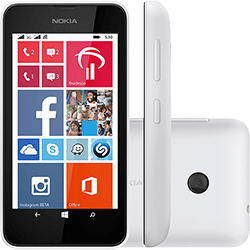 Smartphone Nokia Lumia 530 Desbloqueado Windows Phone 8.1 Tela 4" 4GB 3G Wi-Fi Câmera 5MP GPS - Branco + Capa Laranja é bom? Vale a pena?
