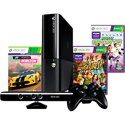 Console Xbox 360 4GB + Kinect Sensor + Kinect Adventures + Kinect Sports + Forza Horizon + Controle Sem Fio é bom? Vale a pena?