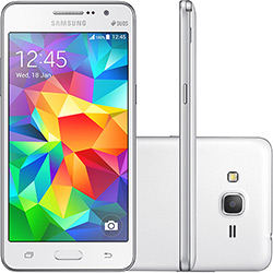 Smartphone Samsung Galaxy Gran Prime Duos Chip Desbloqueado Android 4.4 Kit Kat Tela 5" 8GB 3G Câmera 8MP - Branco é bom? Vale a pena?