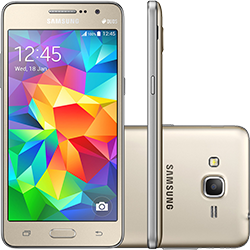 Smartphone Samsung Galaxy Gran Prime Duos Desbloqueado Android 4.4 Tela 5" 8GB 3G Câmera 8MP TV Digital - Dourado é bom? Vale a pena?