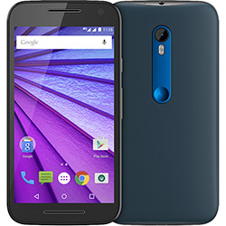Smartphone Motorola Moto G 3ª Geração Edição Especial Azul Navy Dual Chip Desbloqueado Android 5.1 Tela HD 5" Memória Interna 16GB 4G Câmera 13MP Processador Quad Core 1.4GHz - Preto é bom? Vale a pena?