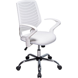 Cadeira Executiva Delli Branca Cromada 320 com Rodízios Branco - DesignChair é bom? Vale a pena?