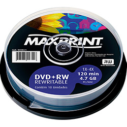 DVD-RW Maxprint 4.7 GB/120Min 4X (Pino C/10) é bom? Vale a pena?