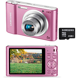 Câmera Digital Samsung ST64 14.2 MP C/ 5x Zoom Óptico Cartão 4GB Rosa é bom? Vale a pena?