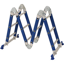 Escada Fibra de Vidro Multifuncional 4x3 Azul - Mor é bom? Vale a pena?