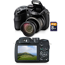 Câmera Digital GE X 550 16MP C/ 15x Zoom Óptico Cartão SD 8GB Preta é bom? Vale a pena?