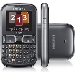 Celular Samsung E1263. GSM. Cinza. Tri Chip. Teclado Qwerty. Rádio FM é bom? Vale a pena?