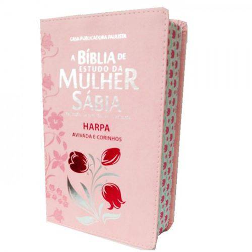 A Bíblia de Estudo da Mulher Sábia com Harpa - Luxo Rosa é bom? Vale a pena?