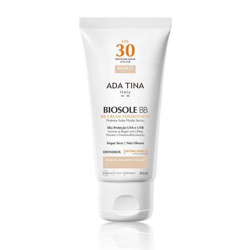 Ada Tina Biosole Bb Cream Fps 30 Bianco Cor 15 - Protetor Solar Anti-idade 40ml é bom? Vale a pena?