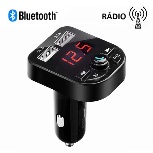 Adaptador Transmissor FM Bluetooth Carregador Veicular - LOJALIQUIDABR é bom? Vale a pena?