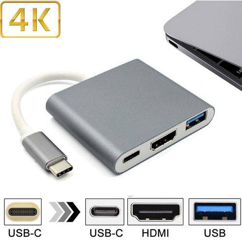 Adaptador USB 3.1 Tipo C Thunderbolt 3.0 X Hdmi USB 3 Tipo C Space Grey é bom? Vale a pena?